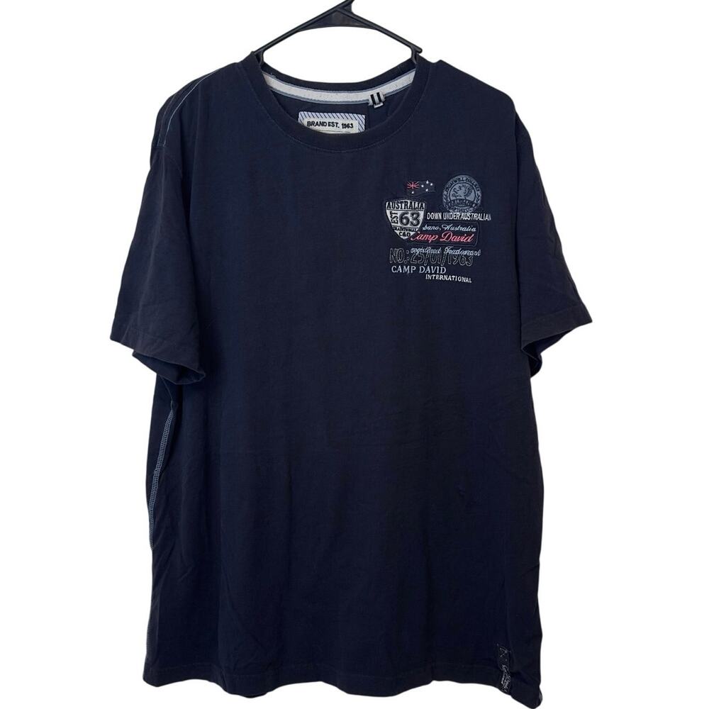 Camp David Men’s Graphic Embroidered Short Sleeve T-Shirt Size XXL Streetwear